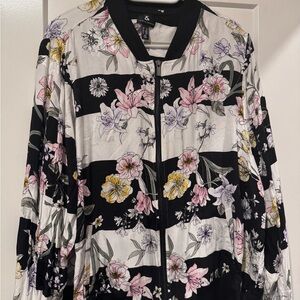 Lightweight bomber dress jacket